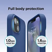 Imperium Silicone Back Case for Apple iPhone 13 |Liquid Silicone| Thin, Slim, Soft Rubber Gel Case | Raised Bezels for Extra Protection of Camera  Screen (Storm Blue).-thumb3
