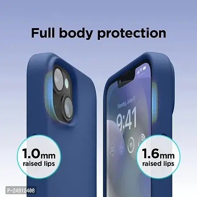 Imperium Silicone Back Case for Apple iPhone 13 |Liquid Silicone| Thin, Slim, Soft Rubber Gel Case | Raised Bezels for Extra Protection of Camera  Screen (Storm Blue).-thumb4