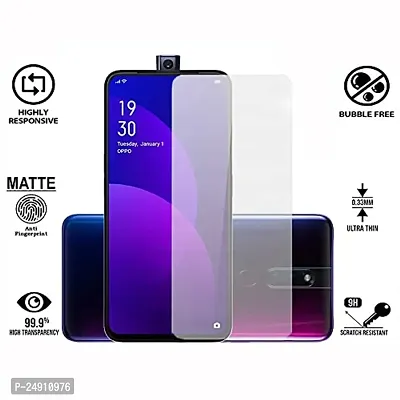 Imperium Frosted Matte Finish (Anti -Scratch) Tempered Glass Screen Protector for Oppo F11 Pro-thumb2