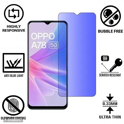 Imperium Anti Blue Light (Blue Light Resistant to Protect your Eyes) Tempered Glass Screen Protector for OPPO A78 5G.-thumb2