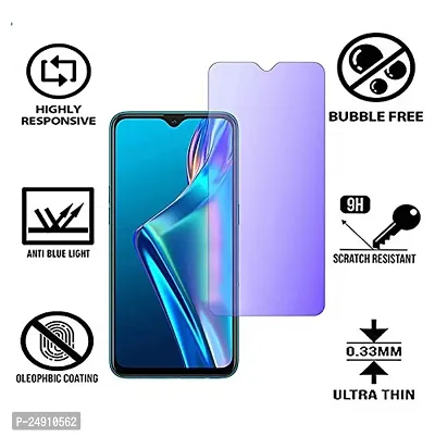 Imperium Anti Blue Light (Blue Light Resistant to Protect your Eyes) Tempered Glass Screen Protector for Oppo A12-thumb2