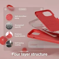 Imperium Silicone Back Case for Apple iPhone 15 Plus |Liquid Silicone| Thin, Slim, Soft Rubber Gel Case | Raised Bezels for Extra Protection of Camera  Screen (Red).-thumb2