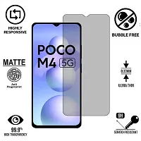 Imperium Frosted Matte Finish (Anti-Scratch) Tempered Glass Screen Protector for Poco M4 5G.-thumb1