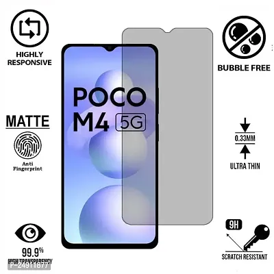 Imperium Frosted Matte Finish (Anti-Scratch) Tempered Glass Screen Protector for Poco M4 5G.-thumb2