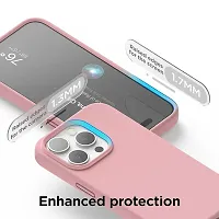 Imperium Silicone Back Case for Apple iPhone 15 Pro Max |Liquid Silicone| Thin, Slim, Soft Rubber Gel Case | Raised Bezels for Extra Protection of Camera  Screen (Pink).-thumb3