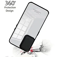 Imperium Toughened Glossy Hybrid Back Case for Poco C31 (Tempered Glass Back Panel + TPU Frame) Compatible for Poco C31 - White-thumb4