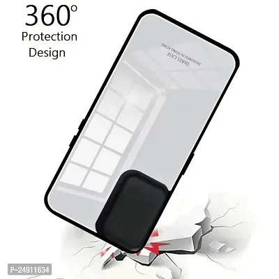 Imperium Toughened Glossy Hybrid Back Case for Poco C31 (Tempered Glass Back Panel + TPU Frame) Compatible for Poco C31 - White-thumb5