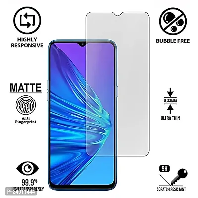 Imperium Frosted Matte Finish (Anti -Scratch) Tempered Glass Screen Protector for Realme 5, Realme 5i  Realme 5s-thumb2