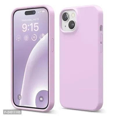Imperium Silicone Back Case for Apple iPhone 15 |Liquid Silicone| Thin, Slim, Soft Rubber Gel Case | Raised Bezels for Extra Protection of Camera  Screen (Lilac).