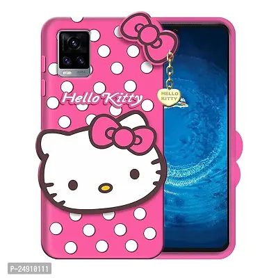 Imperium 3D Hello Kitty Soft Rubber-Silicon Back Cover for Vivo V20  Vivo V20 Pro