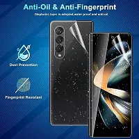 Imperium HD Clear Screen Protector (Full Covered Outer + Inside TPU Film + Back Panel) designed for Samsung Galaxy Fold 4 5G - Transaprent-thumb3