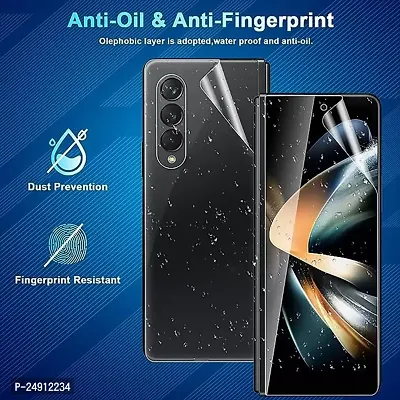 Imperium HD Clear Screen Protector (Full Covered Outer + Inside TPU Film + Back Panel) designed for Samsung Galaxy Fold 4 5G - Transaprent-thumb4