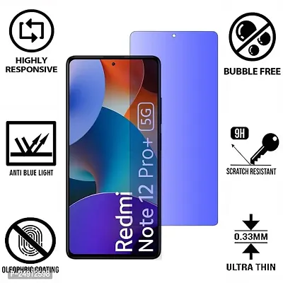 Imperium Anti Blue Light (Blue Light Resistant to Protect your Eyes) Tempered Glass Screen Protector for Redmi Note 12 Pro Plus 5G.-thumb2