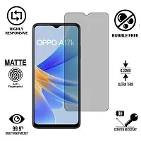 Imperium Frosted Matte Finish (Anti -Scratch) Tempered Glass Screen Protector for OPPO A17k-thumb1