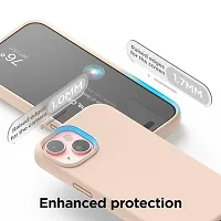 Imperium Silicone Back Case for Apple iPhone 15 |Liquid Silicone| Thin, Slim, Soft Rubber Gel Case | Raised Bezels for Extra Protection of Camera  Screen (Sand Pink).-thumb3