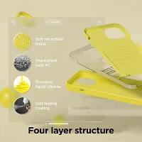 Imperium Silicone Back Case for Apple iPhone 15 |Liquid Silicone| Thin, Slim, Soft Rubber Gel Case | Raised Bezels for Extra Protection of Camera  Screen (Yellow).-thumb2