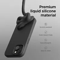 Imperium Silicone Back Case for Apple iPhone 15 Plus |Liquid Silicone| Thin, Slim, Soft Rubber Gel Case | Raised Bezels for Extra Protection of Camera  Screen (Black).-thumb1