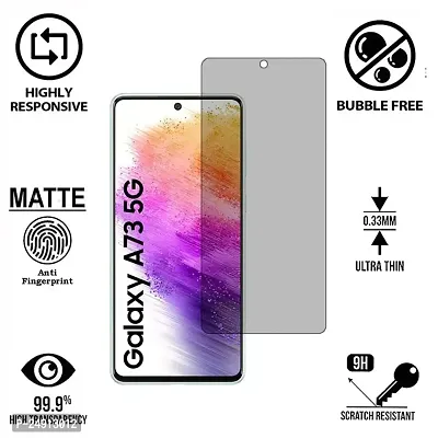 Imperium Frosted Matte Finish (Anti-Scratch) Tempered Glass Screen Protector for Samsung Galaxy A73 5G-thumb2