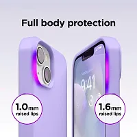 Imperium Silicone Back Case for Apple iPhone 13 |Liquid Silicone| Thin, Slim, Soft Rubber Gel Case | Raised Bezels for Extra Protection of Camera  Screen (Lavender).-thumb3