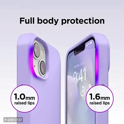 Imperium Silicone Back Case for Apple iPhone 13 |Liquid Silicone| Thin, Slim, Soft Rubber Gel Case | Raised Bezels for Extra Protection of Camera  Screen (Lavender).-thumb4