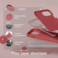 Imperium Silicone Back Case for Apple iPhone 15 Plus |Liquid Silicone| Thin, Slim, Soft Rubber Gel Case | Raised Bezels for Extra Protection of Camera  Screen (Brick Red).-thumb2