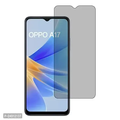 Imperium Frosted Matte Finish (Anti -Scratch) Tempered Glass Screen Protector for OPPO A17