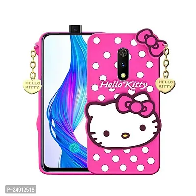 Imperium 3D Hello Kitty Soft Rubber-Silicon Back Cover for Realme X-thumb0
