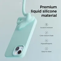 Imperium Silicone Back Case for Apple iPhone 15 Plus |Liquid Silicone| Thin, Slim, Soft Rubber Gel Case | Raised Bezels for Extra Protection of Camera  Screen (Aqua).-thumb1