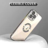 Imperium Clear Back Case for Apple iPhone 12 Pro [Never Yellow] Luxury Electroplating Protective Slim Thin Cover with Camera Lens Protector Design Compatible for Apple iPhone 12 Pro - Silver.-thumb3