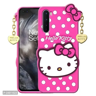 Imperium 3D Hello Kitty Soft Rubber-Silicon Back Cover for OnePlus Nord