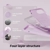 Imperium Silicone Back Case for Apple iPhone 15 |Liquid Silicone| Thin, Slim, Soft Rubber Gel Case | Raised Bezels for Extra Protection of Camera  Screen (Lilac).-thumb2