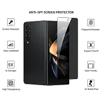 Imperium Anti-Spy, Anti-Peeping, Privacy Tempered Glass Screen Protector designed for Samsung Galaxy Fold 4 5G - Transaprent-thumb1