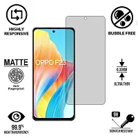 Imperium Frosted Matte Finish (Anti-Scratch) Tempered Glass Screen Protector for OPPO F23.-thumb1