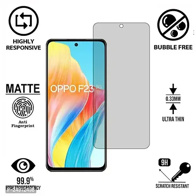 Imperium Frosted Matte Finish (Anti-Scratch) Tempered Glass Screen Protector for OPPO F23.-thumb2