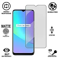 Imperium Frosted Matte Finish (Anti -Scratch) Tempered Glass Screen Protector for Realme C25  Realme C25s-thumb1