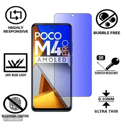 Imperium Anti Blue Light (Blue Light Resistant to Protect your Eyes) Tempered Glass Screen Protector for Poco M4 Pro 4G.-thumb2