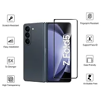 Imperium HD Clear Tempered Glass Screen Protector designed for Samsung Galaxy Fold 5 5G - Transaprent-thumb1