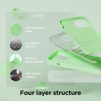 Imperium Silicone Back Case for Apple iPhone 15 |Liquid Silicone| Thin, Slim, Soft Rubber Gel Case | Raised Bezels for Extra Protection of Camera  Screen (Light Green).-thumb2