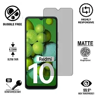 Imperium Frosted Matte Finish (Anti-Scratch) Tempered Glass Screen Protector for Redmi 10.-thumb1