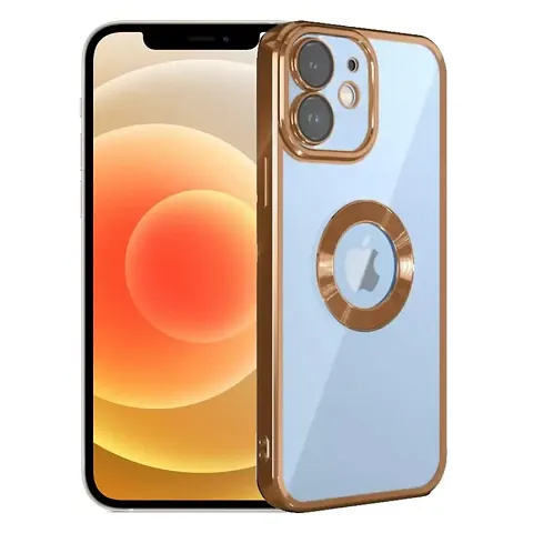 Imperium Clear Back Case for Apple iPhone 12 [Never Yellow] Luxury Electroplating Protective Slim Thin Cover with Camera Lens Protector Design Compatible for Apple iPhone 12.