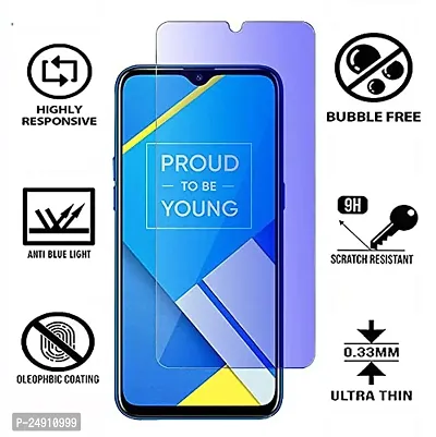 Imperium Anti Blue Light (Blue Light Resistant to Protect your Eyes) Tempered Glass Screen Protector for Realme C2-thumb2