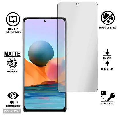 Imperium Matte Finish (Anti-Scratch, Frosted look) Tempered Glass Screen Protector for Redmi Note 10 Pro  Redmi Note 10 Pro Max-thumb2