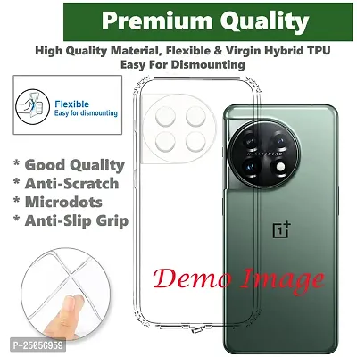 Imperium Crystal Clear Back Cover with ANTI-DUST Plug | 360 Degree  Camera Protection | Soft Silicon Transparent Case for OnePlus 8T-thumb2