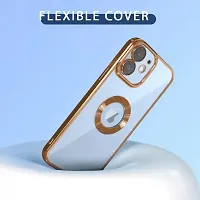 Imperium Clear Back Case for Apple iPhone 12 [Never Yellow] Luxury Electroplating Protective Slim Thin Cover with Camera Lens Protector Design Compatible for Apple iPhone 12 - Gold.-thumb3