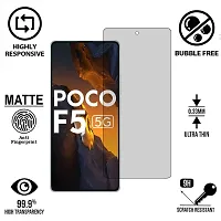 Imperium Frosted Matte Finish (Anti-Scratch) Tempered Glass Screen Protector for Poco F5.-thumb1