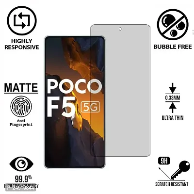 Imperium Frosted Matte Finish (Anti-Scratch) Tempered Glass Screen Protector for Poco F5.-thumb2