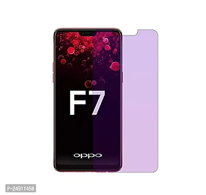 Imperium Anti Blue Light (Blue Light Resistant to Protect your Eyes) Tempered Glass Screen Protector for Oppo F7-thumb0