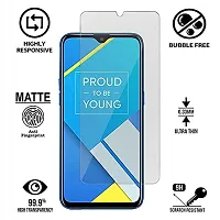 Imperium Frosted Matte Finish (Anti -Scratch) Tempered Glass Screen Protector for Realme C2-thumb1