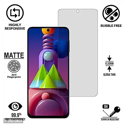 Imperium Frosted Matte Finish (Anti -Scratch) Tempered Glass Screen Protector for Samsung Galaxy M51-thumb2