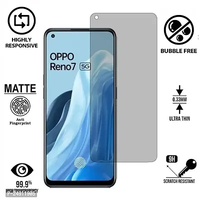 Imperium Frosted Matte Finish (Anti -Scratch) Tempered Glass Screen Protector for OPPO Reno 7 5G-thumb2